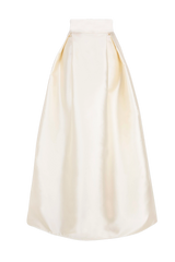 Bodenlanger Faltenrock der Bridal Edition aus Duchesse in Vanilla