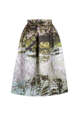 Faltenrock aus Duchesse mit Motiv Japanese Garden aus der Art Edition