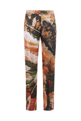 klassische Hose in Herrenstil aus Duchesse in Motiv Azalea der Art Edition