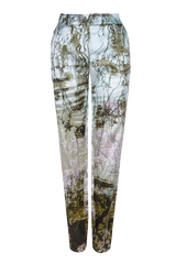 aus Duchesse gefertigte Hose HH Japanese Garden im Anzugstil der Art Edition