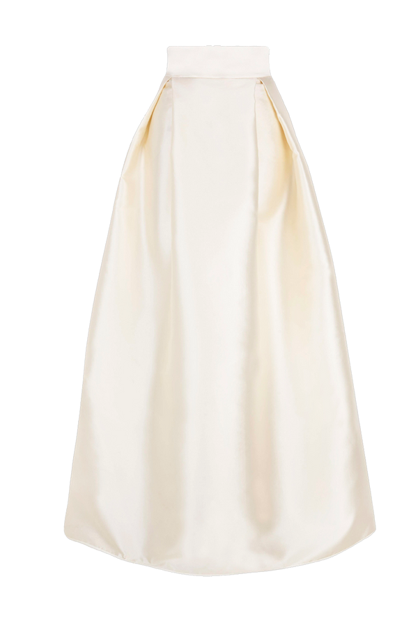 Bodenlanger Faltenrock der Bridal Edition aus Duchesse in Vanilla