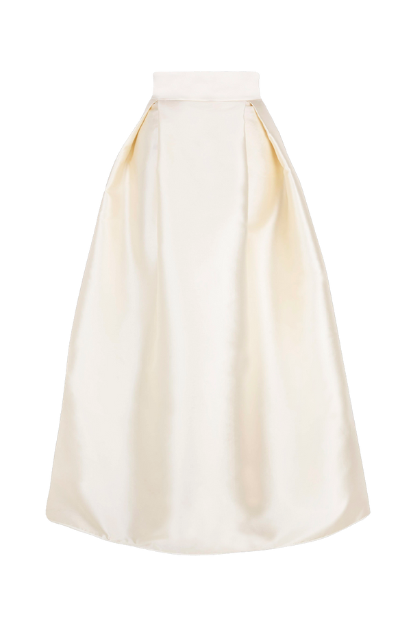 Knöchellanger Faltenrock aus der Bridal Edition aus Duchesse in Vanilla