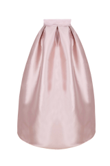 Knöchellanger Faltenrock aus Duchesse in Pale Rose